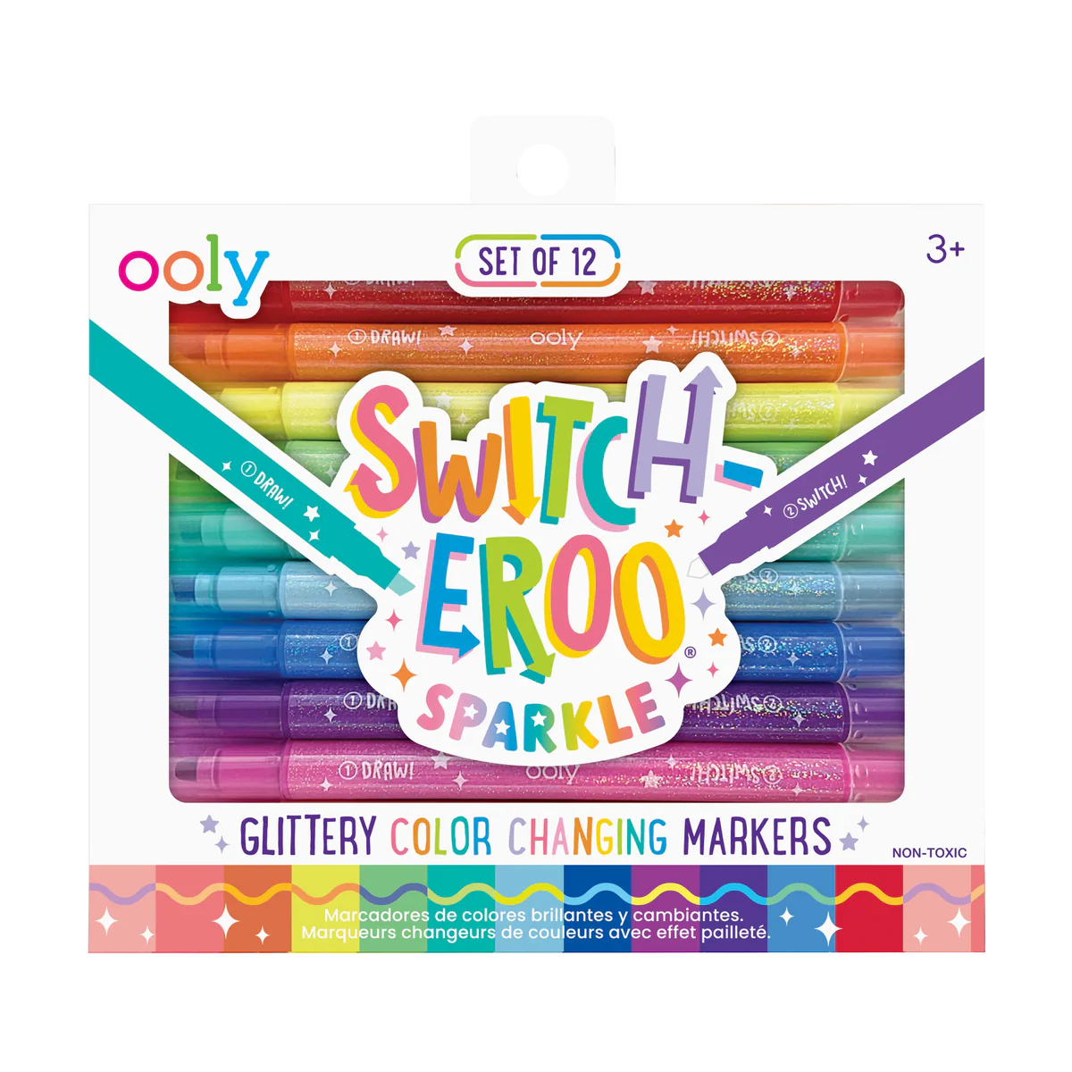 Switch-Eroo Sparkle - Color Changing Glittery Markers