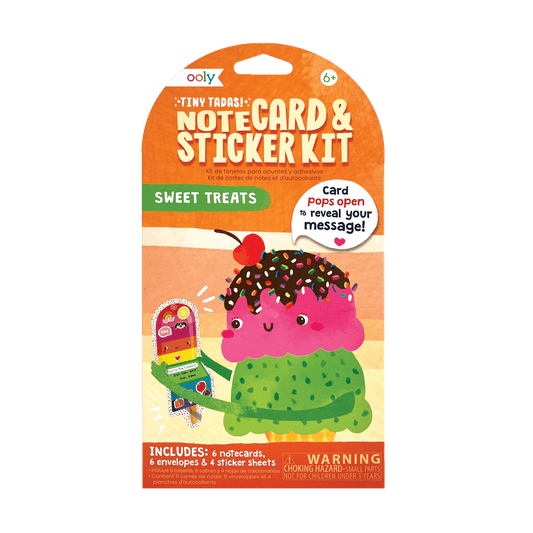 Tiny Tadas! Notecard + Stickers - Sweet Treats