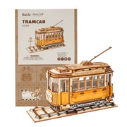 3D Wooden Puzzle: Tramcar