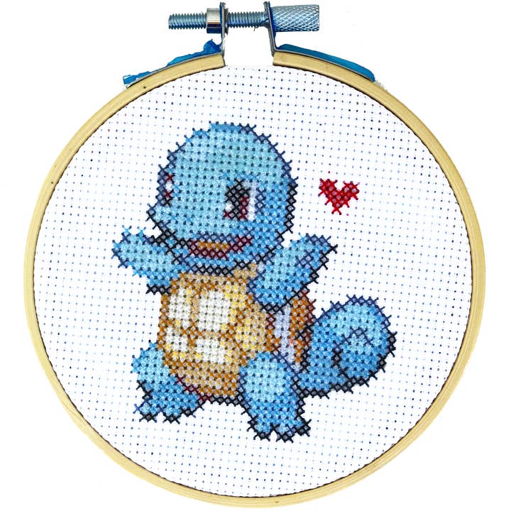 Squirtle Love - DIY Cross Stitch Kit