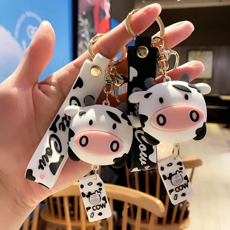 Cow handle keychain