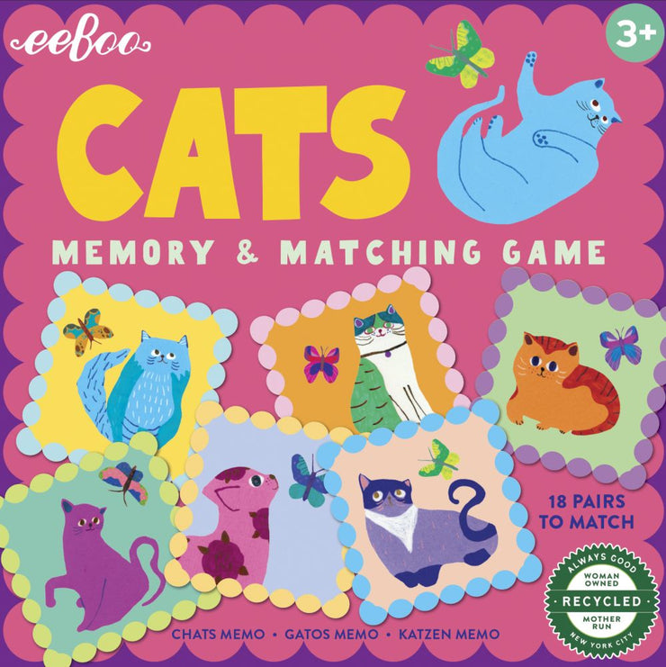 Cat Little Square Memory Game