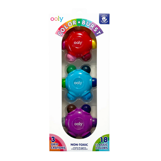 Color Burst Grip Crayons - Set of 3