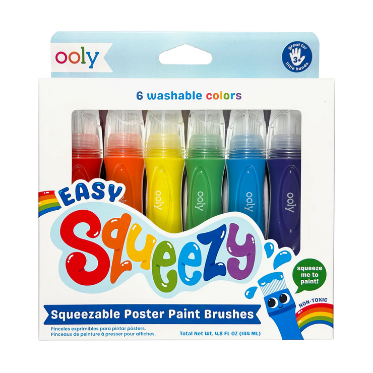 Easy Squeezy - Squeezable Poster Brushes - Set of 6