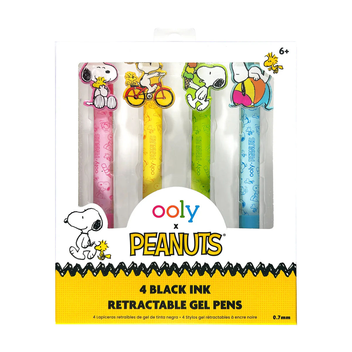 Ooly X Peanuts - Black Ink Retractable Gel Pens