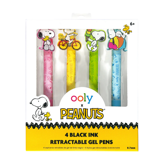 Ooly X Peanuts - Black Ink Retractable Gel Pens
