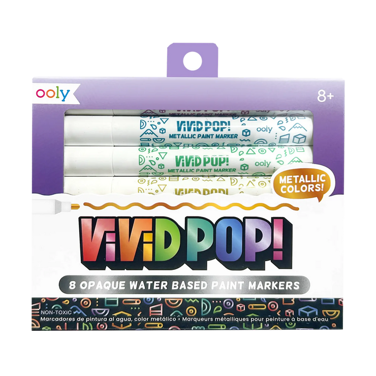 Vivid Pop - Water Based Paint Markers - Metallics