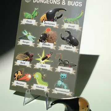 Transparent Sticker Sheet - Dungeons & Bugs