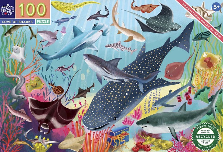 Love of Sharks - 100 Pc