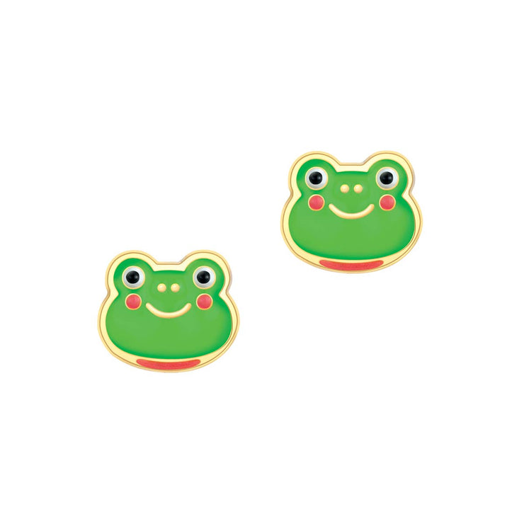 Fancy Frog Cutie Stud Earrings
