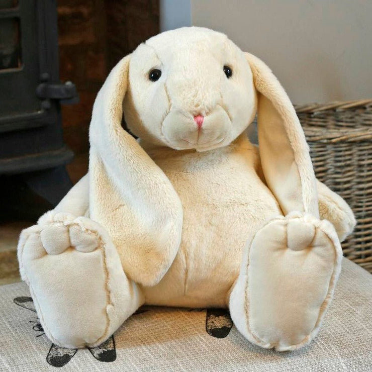 Large Cream Plush Bunny