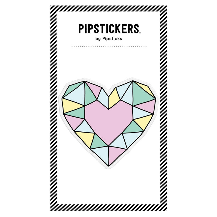 Diamond Heart - Big Puffy Sticker