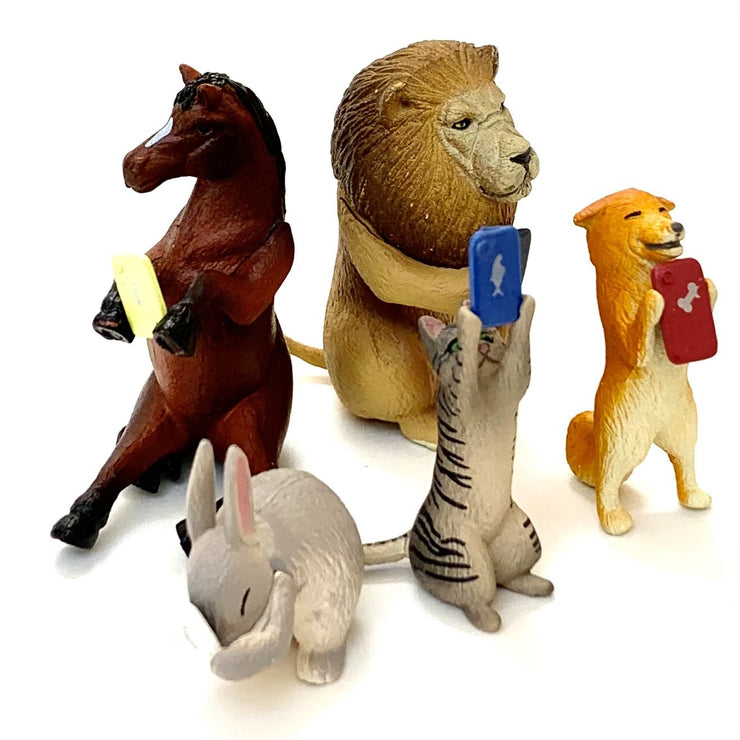 Animals w/ Cellphones Figurines