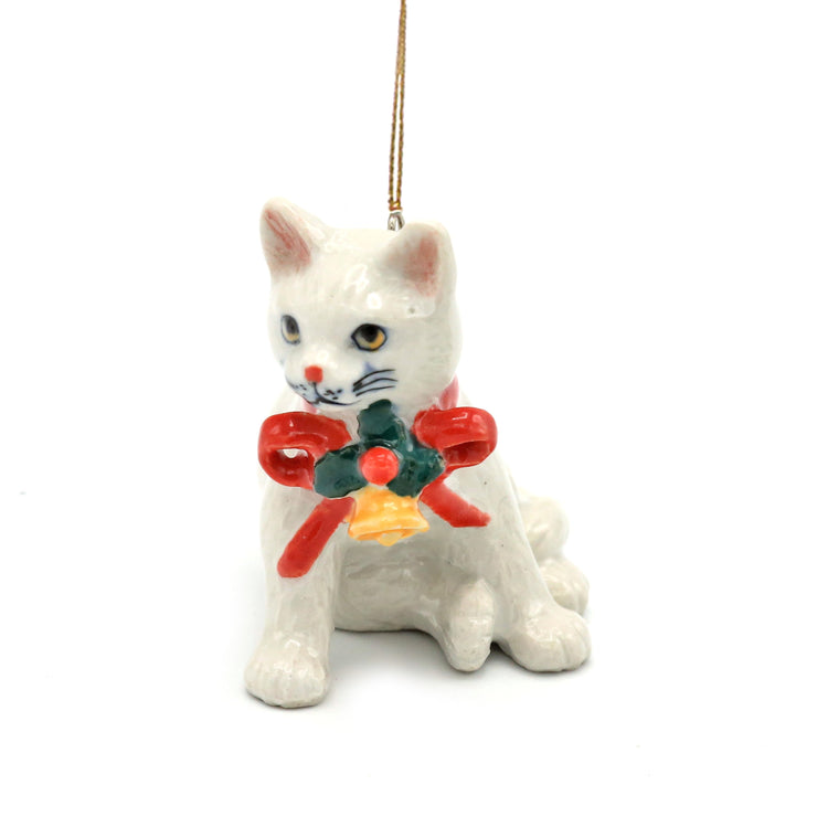 Kitten w/Bell Ornament