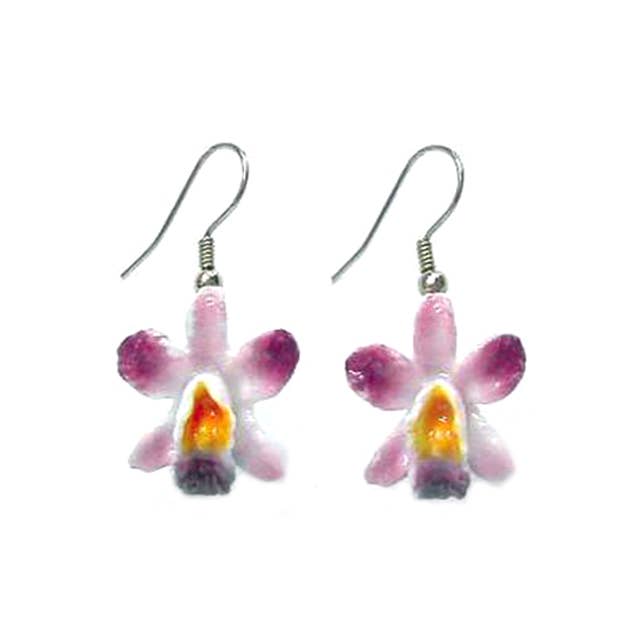 Magenta Orchid Earrings