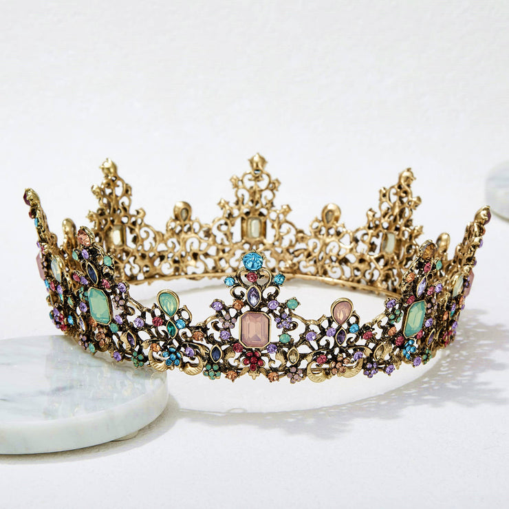 Jeweled Baroque Queen Crown
