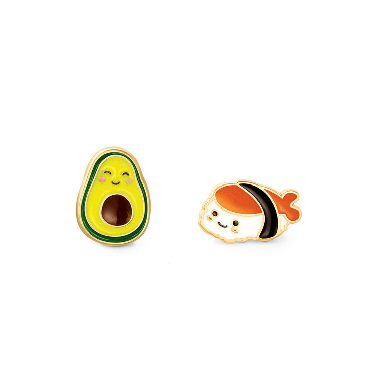 "The Perfect Pair"- Guac and Roll Stud Earrings
