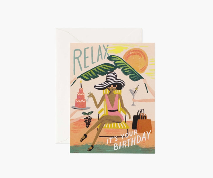 Relax - Birthday Card