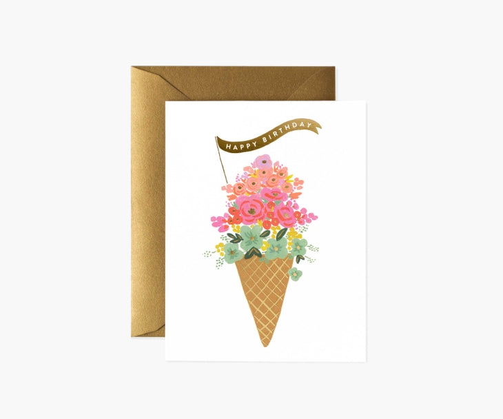 Ice Cream Birthday - Greeting Card