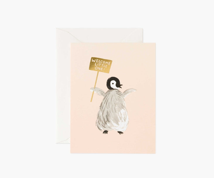 Welcome Penguin - Greeting Card