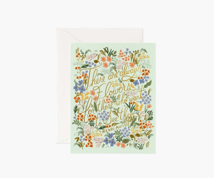Matisse Quote - Greeting Card