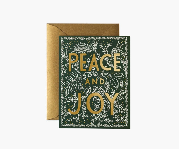 Evergreen Peace Holiday - Greeting Card