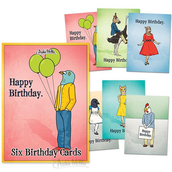 Peculiar Friends Boxed Card Set - Birthday