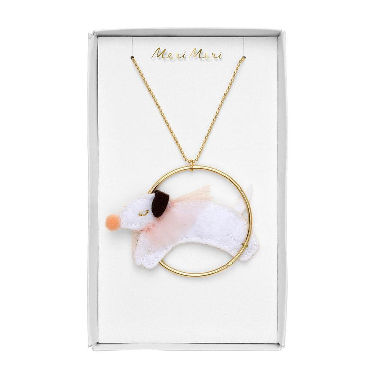 Dog Through Hoop Necklace